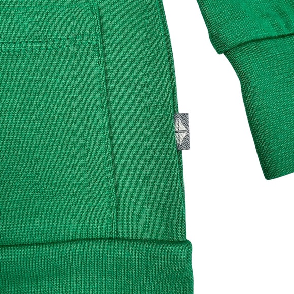 Kyte Baby Fern Green Bamboo Jersey V-Neck Cardigan with Pockets - Size 6-12M - Picture 3 of 5